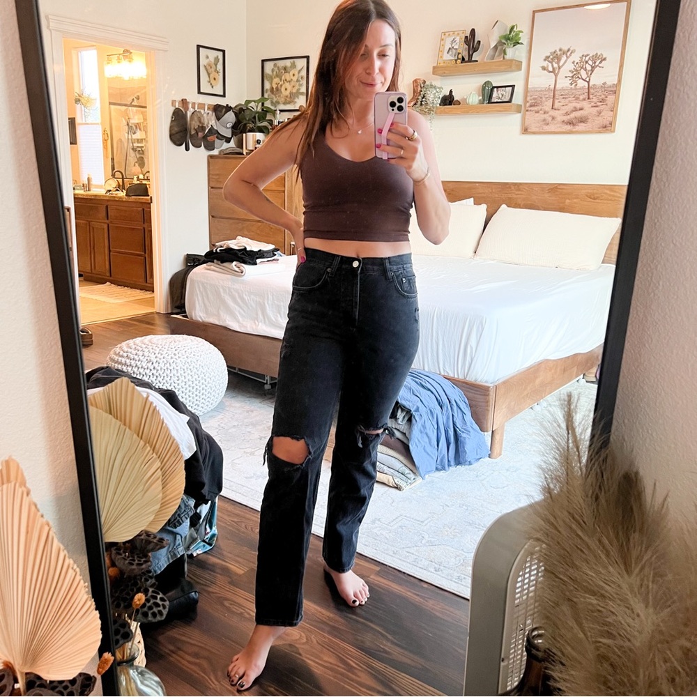 nuuds, The Straight, classic fit black jeans